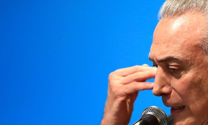 © Reuters. Presidente Michel Temer durante cerimônia em São Paulo