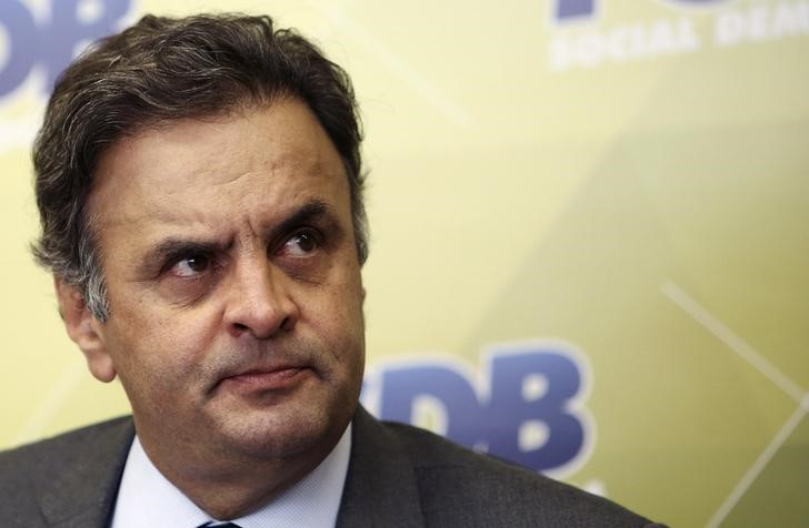 © Reuters. Presidente licenciado do PSDB, senador Aécio Neves (MG), em Brasília