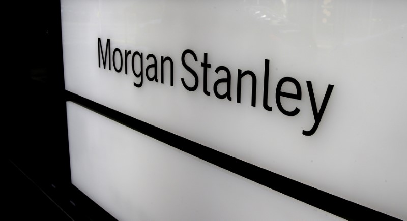 © Reuters. FILE PHOTO: The logo of Morgan Stanley is seen at an office building in Zurich