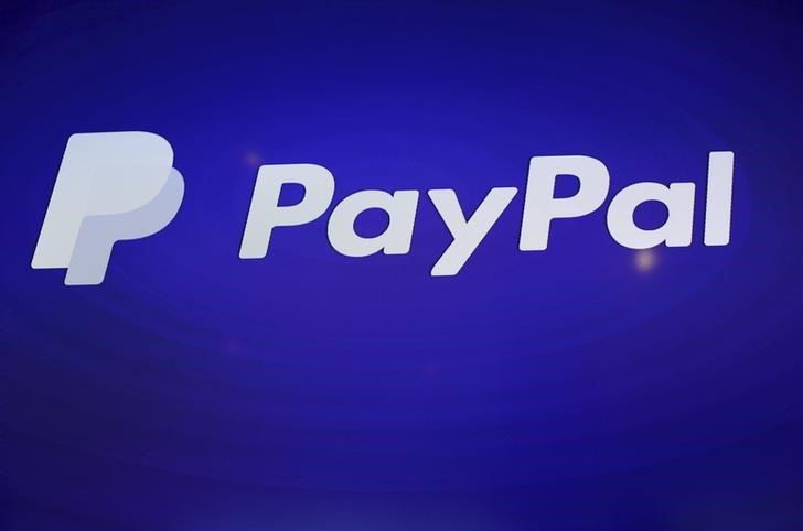 © Reuters. Logo do PayPal é visto em evento em São Francisco, EUA