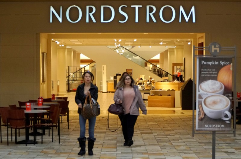 © Reuters. FILE PHOTO: The Nordstrom store is pictured in Broomfield