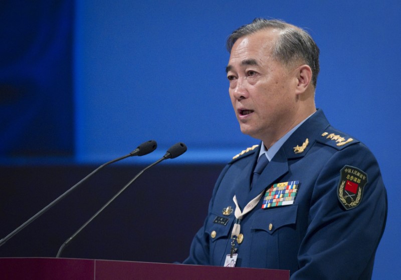 © Reuters. Ma speaks at the Shangri-La Dialogue Asia Security Summit in Singapore