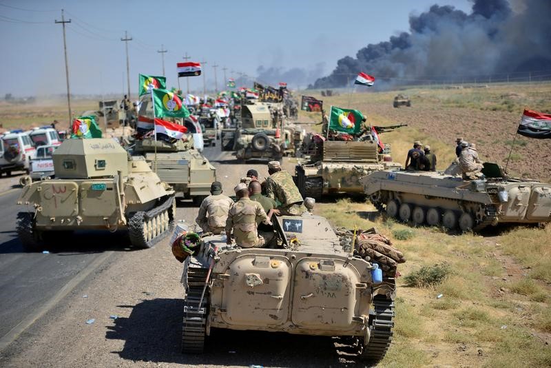 © Reuters. الجيش العراقي ينتزع السيطرة على الحويجة من الدولة الإسلامية