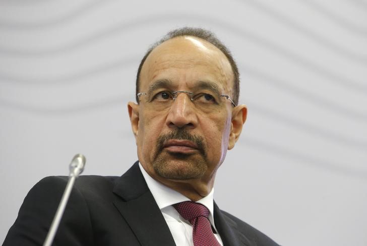 © Reuters. Saudi Energy Minister Khalid al-Falih attends the St. Petersburg International Economic Forum