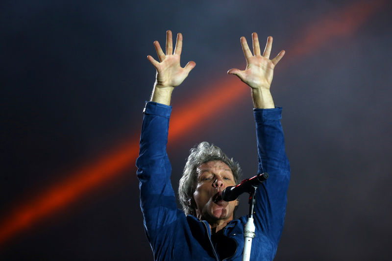 © Reuters. Jon Bon Jovi, durante apresentação no Rock in Rio, no Rio de Janeiro