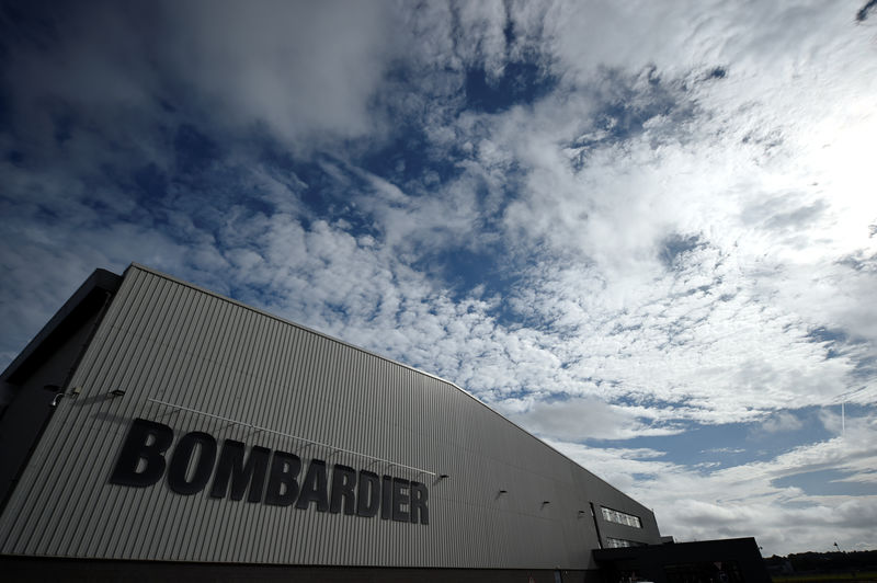 © Reuters. The Bombardier factory is seen in Belfast