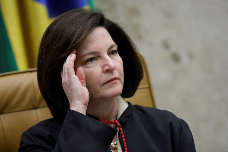 © Reuters. Procuradora-geral da República, Raquel Dodge, durante sessão do STF