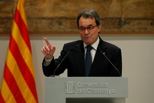 © Reuters. Artur Mas dice que Cataluña aún no está preparada para independencia