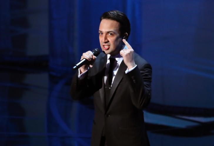 © Reuters. Lin-Manuel Miranda em cerimônia do Oscar