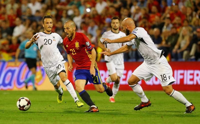 © Reuters. 2018 World Cup Qualifications - Europe - Spain vs Albania