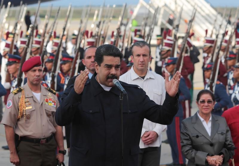 © Reuters. زعيم فنزويلا يشكر ترامب لأنه "منحه شهرة في أنحاء العالم"