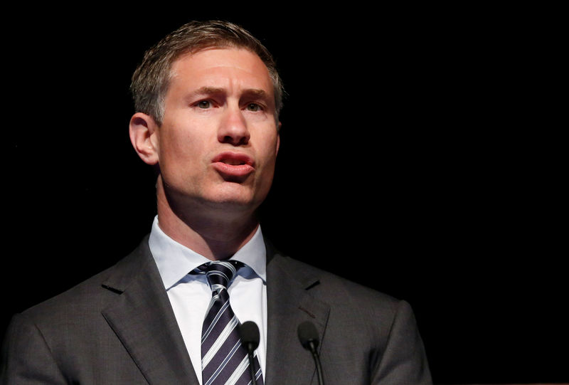 © Reuters. FILE PHOTO: Stemerman, founder of Conatus Capital Management, speaks at the Sohn Investment Conference in New York