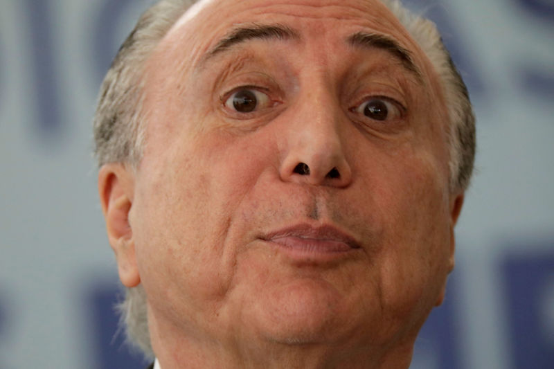 © Reuters. O presidente brasileiro Michel Temer durante evento no Palácio do Planalto, em Brasília