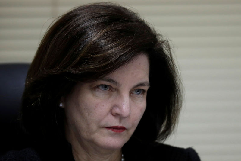 © Reuters. Raquel Dodge durante entrevista coletiva em Brasília