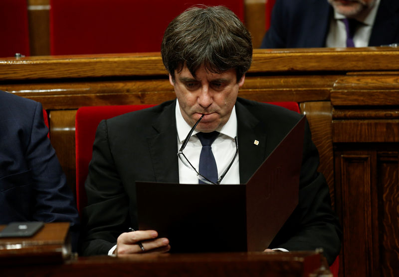 © Reuters. Líder da Catalunha, Carles Puigdemont