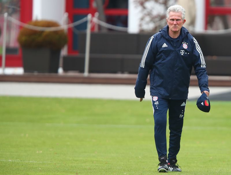 © Reuters. Coach Heynckes takes over Bayern Munich