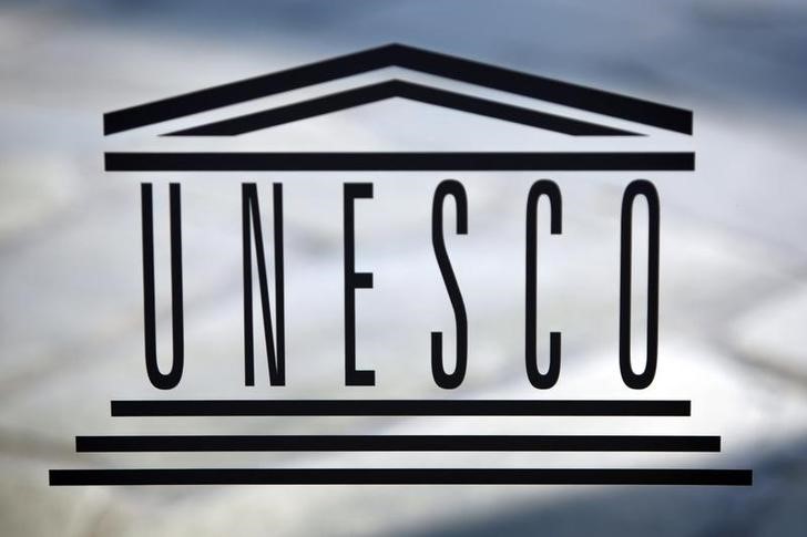 © Reuters. Логотип ЮНЕСКО в штаб-квартире организации