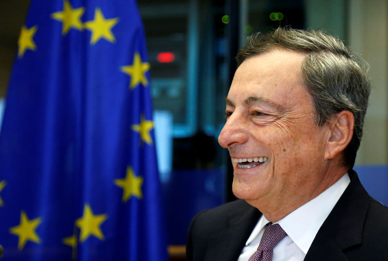 © Reuters. Il presidente della Bce Mario Draghi