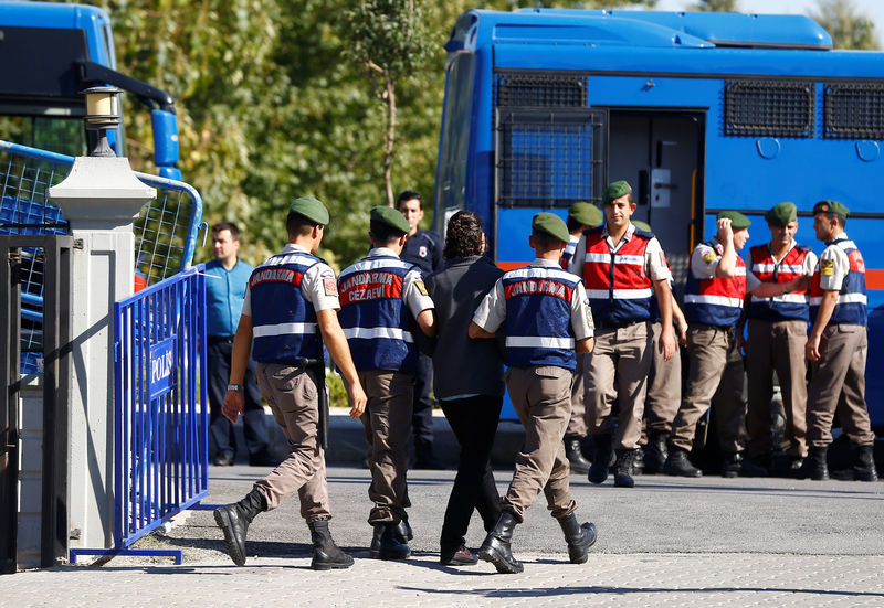 © Reuters. الأناضول: تركيا تصدر أوامر اعتقال بحق 115 شخصا لصلات بمحاولة الانقلاب