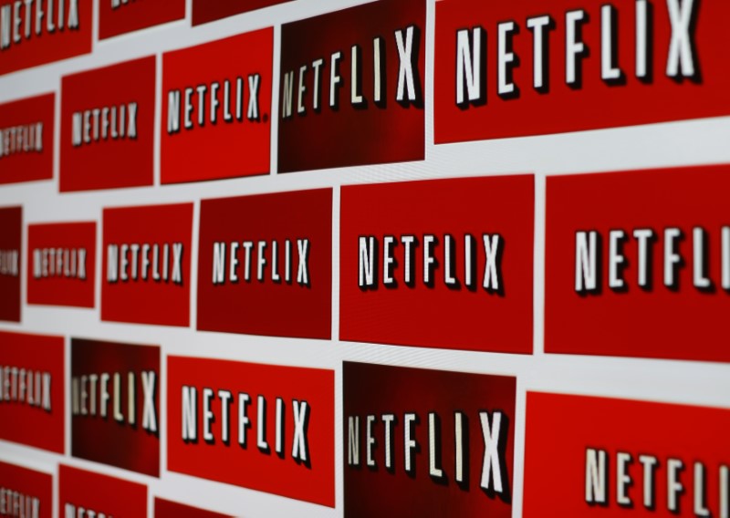 © Reuters. The Netflix logo is shown in this illustration photograph in Encinitas, California