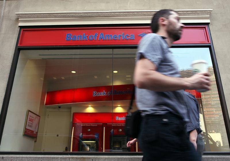 © Reuters. Bank of America em Nova York