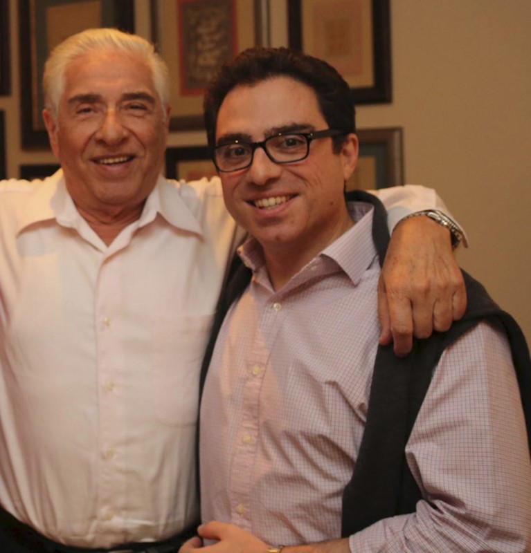 © Reuters. Family handout picture of Iranian-American consultant Siamak Namazi with his father Baquer Namazi