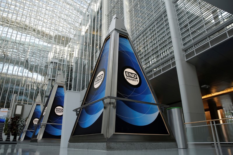 © Reuters. Atrium is seen at World Bank headquarters in Washington
