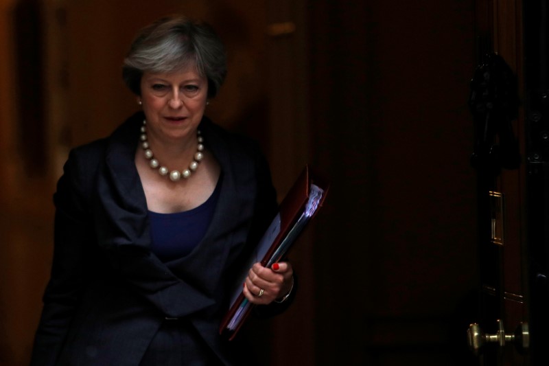 © Reuters. May viaja a Bruselas tras el estancamiento de las conversaciones sobre el Brexit
