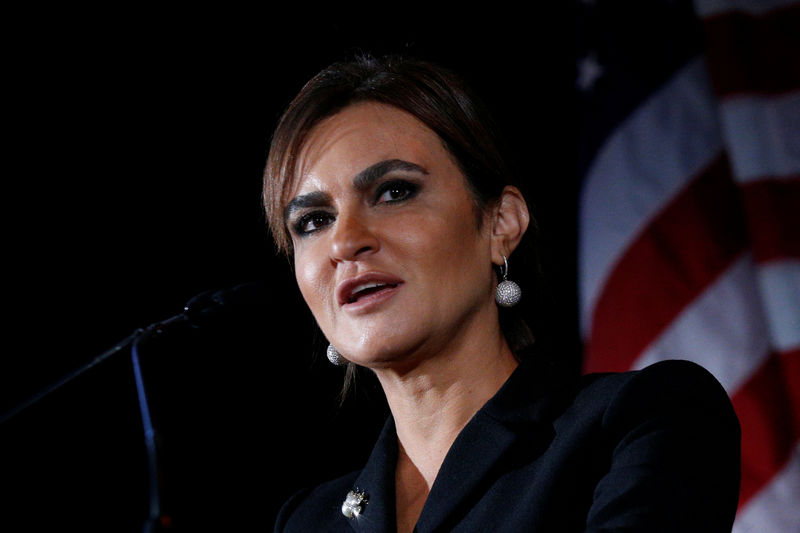 © Reuters. Egypt's Minister of Investment and International Cooperation Sahar Nasr speaks during an American Chamber of Commerce in Egypt luncheon in New York