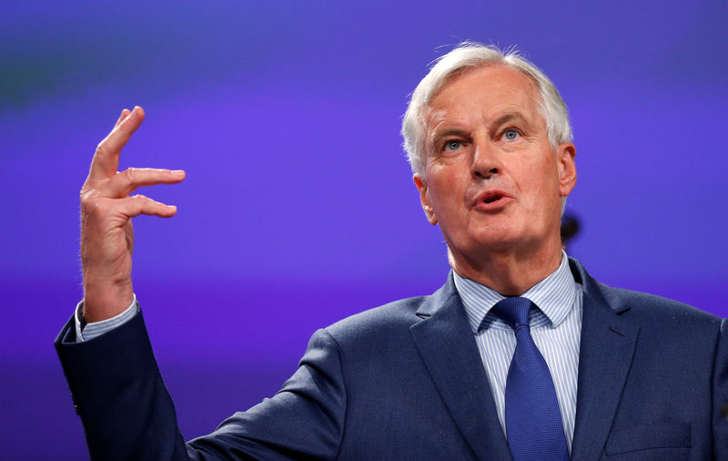 © Reuters. Negociador da União Europeia para o Brexit, Michel Barnier, durante coletiva de imprensa em Bruxelas, na Bélgica