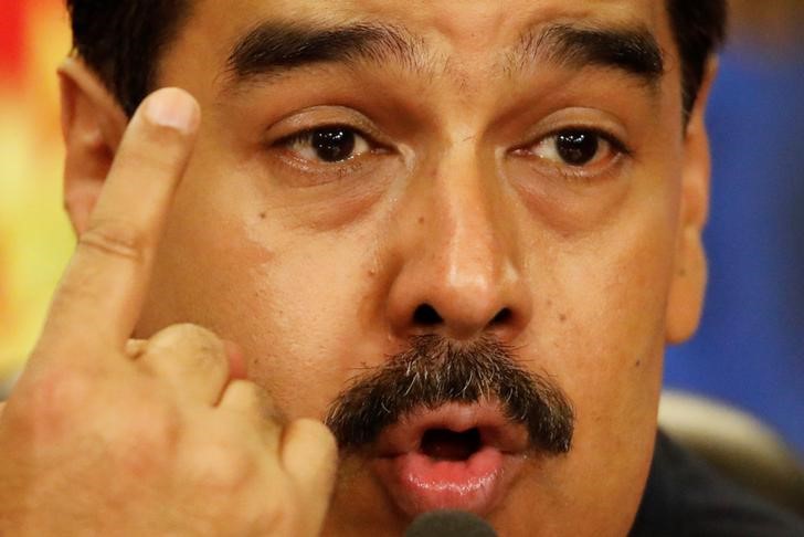 © Reuters. Maduro, durante entrevista no Palácio Miraflores em Caracas