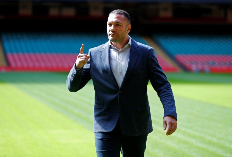 © Reuters. Anthony Joshua and Kubrat Pulev Press Conference