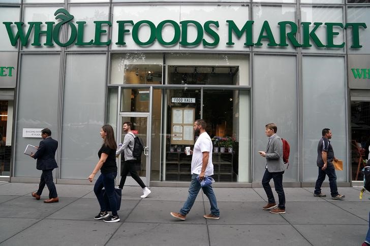 © Reuters. Supermercado da rede Whole Foods em Nova York, Estados Unidos