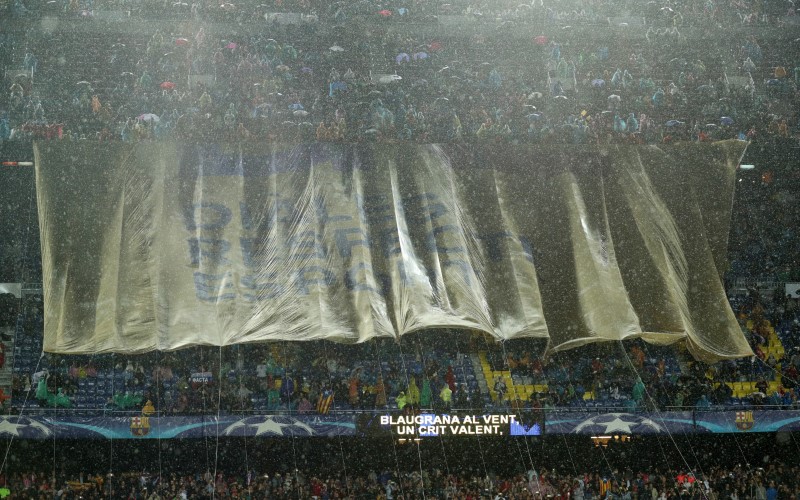 © Reuters. Champions League - FC Barcelona vs Olympiacos