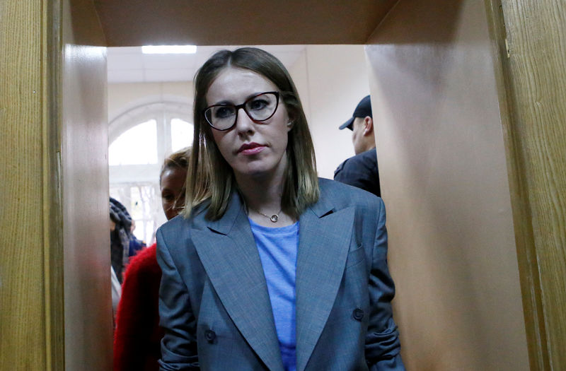 © Reuters. Ksenia Sobchak chega para uma audiência em Moscou