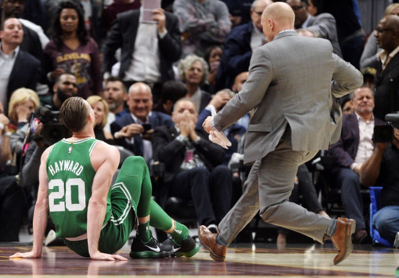 © Reuters. NBA: Boston Celtics at Cleveland Cavaliers