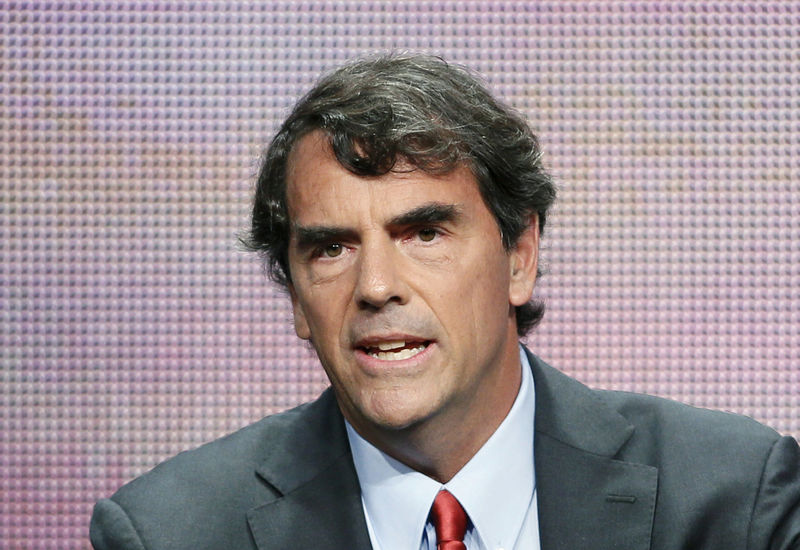 © Reuters. FILE PHOTO: Tim Draper from "Startup U" speaks at a panel for the ABC Family television series during the Television Critics Association Cable Summer Press Tour in Beverly Hills