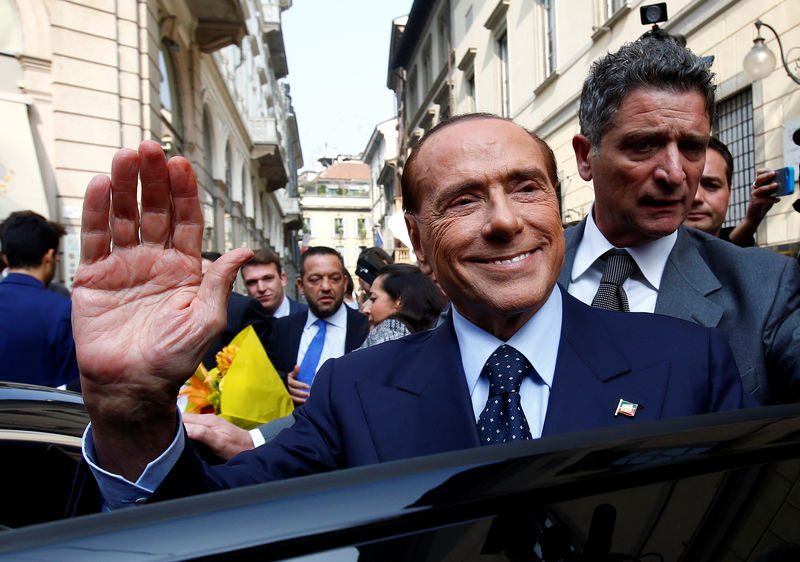© Reuters. Il leader di Forza Italia Silvio Berlusconi
