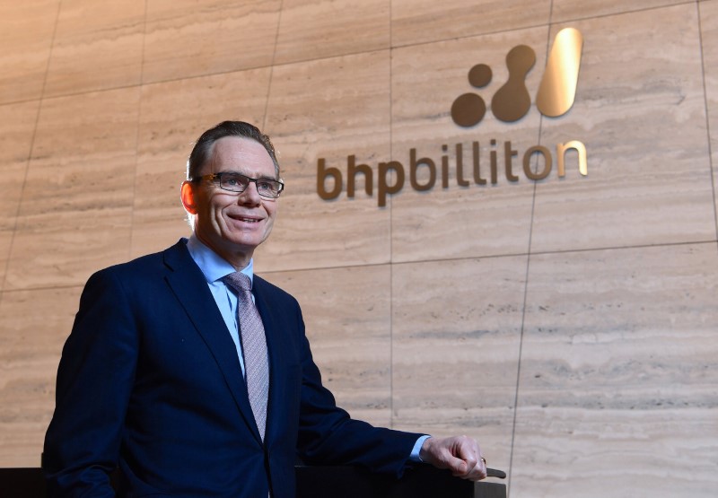 © Reuters. BHP Billiton Chief Executive Andrew Mackenzie poses for a photograph in the company's Melbourne office in Australia