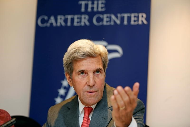 © Reuters. كيري: إنهاء الاتفاق النووي الإيراني سيؤدي لتفاقم الموقف مع كوريا الشمالية
