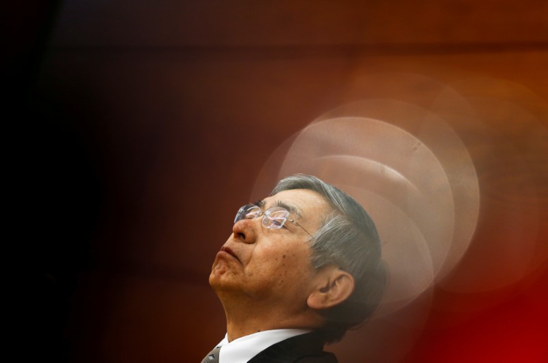 © Reuters. FILE PHOTO: BOJ Governor Haruhiko Kuroda attends a news conference in Tokyo