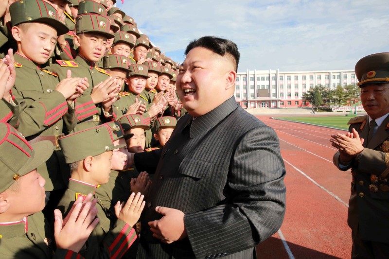 © Reuters. Il leader nordcoreano Kim Jong