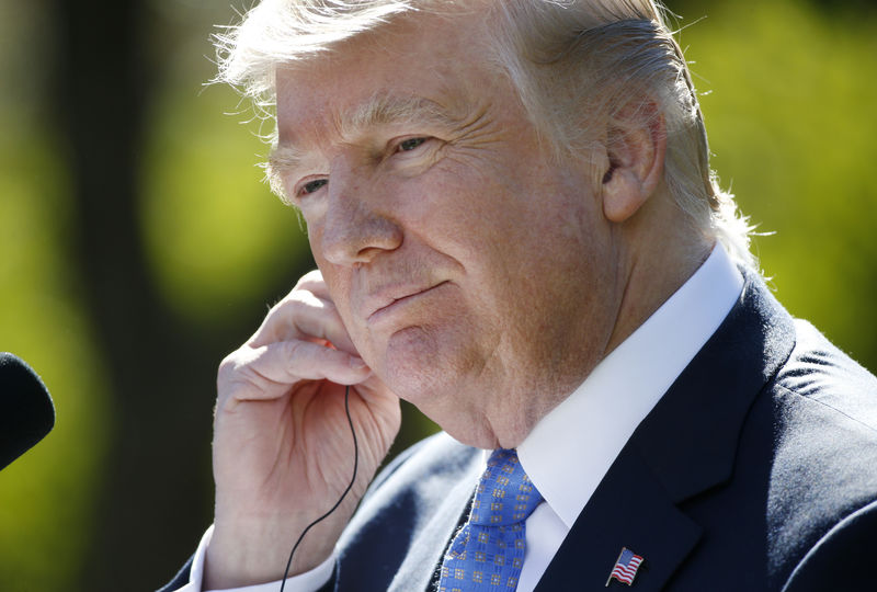 © Reuters. Presidente dos Estados Unidos, Donald Trump, durante coletiva de imprensa na Casa Branca, em Washington
