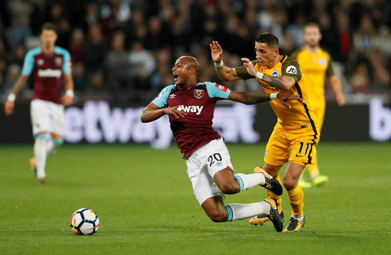 © Reuters. Premier League - West Ham United vs Brighton & Hove Albion