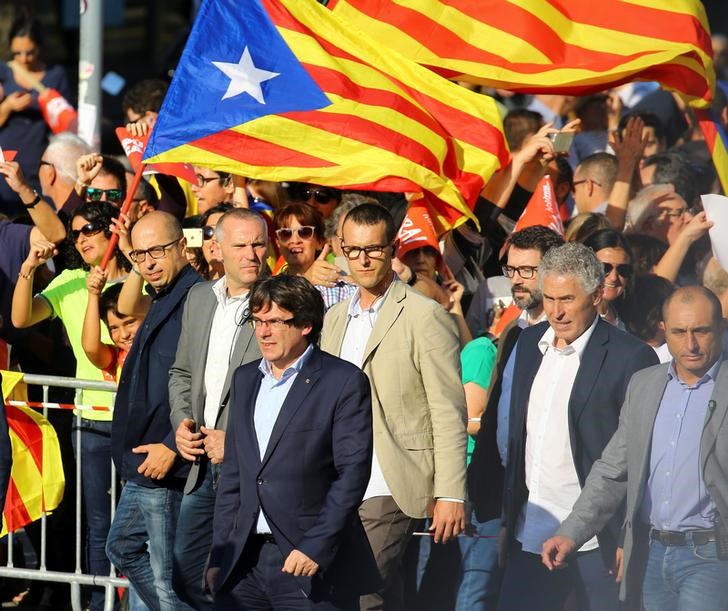 © Reuters. UN REPRÉSENTANT UNIQUE PEUT-ÊTRE NOMMÉ POUR DIRIGER LA CATALOGNE