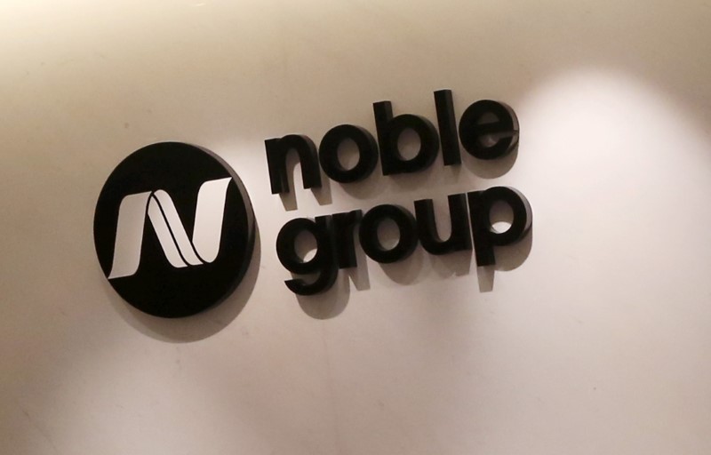 © Reuters. Logo da companhia Grupo Noble é vista em Hong Kong