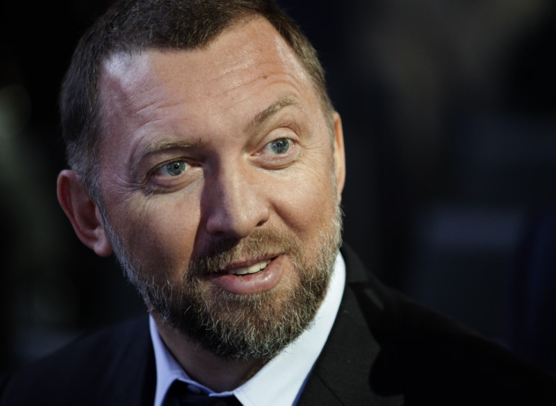 © Reuters. Russian tycoon Deripaska, president of En+ Group, attends the annual meeting of the World Economic Forum (WEF) in Davos