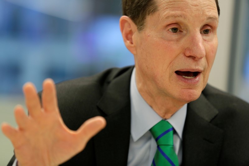 © Reuters. Senator Ron Wyden (D-OR) speaks with Reuters during an interview in Washington