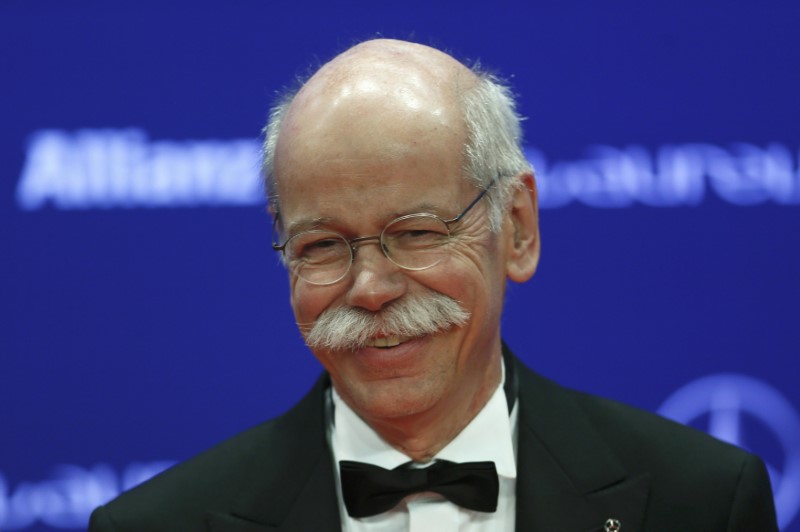 © Reuters. Daimler CEO Zetsche arrives for the Laureus World Sports Awards 2016 in Berlin