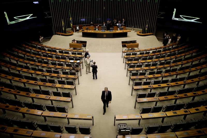 © Reuters. Vista geral da Câmara dos Deputados